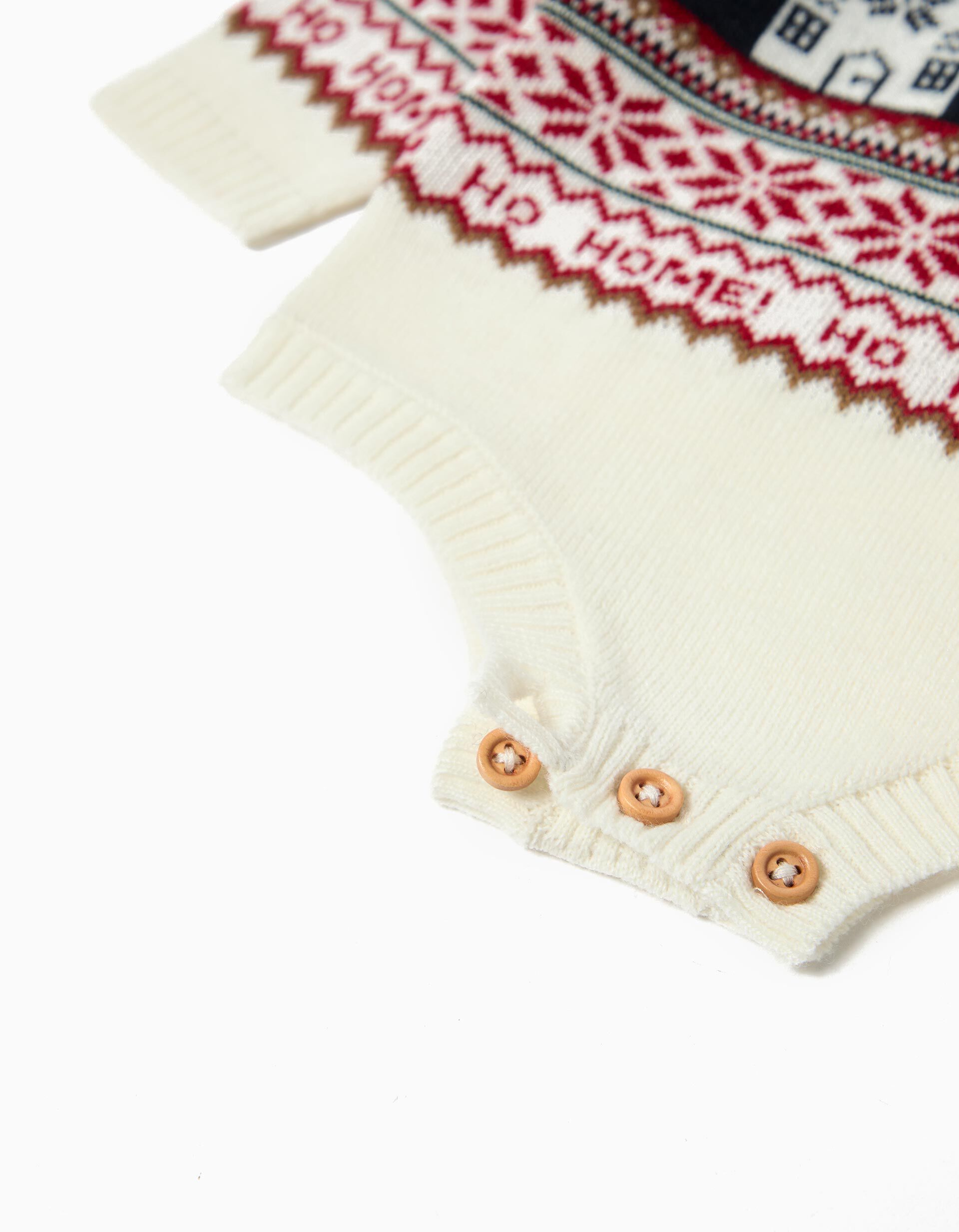 Comprar Online Macac&atilde;o Malha Natal, Rec&eacute;m-nascido, Bege Claro