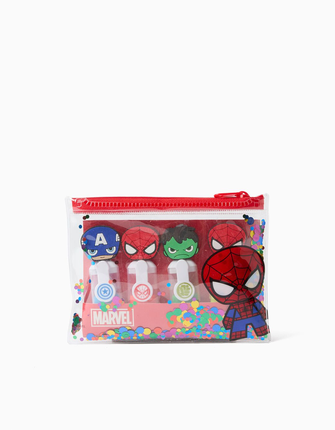 Conjunto 4 Marcadores &copy;Marvel, Menino, Multicolor