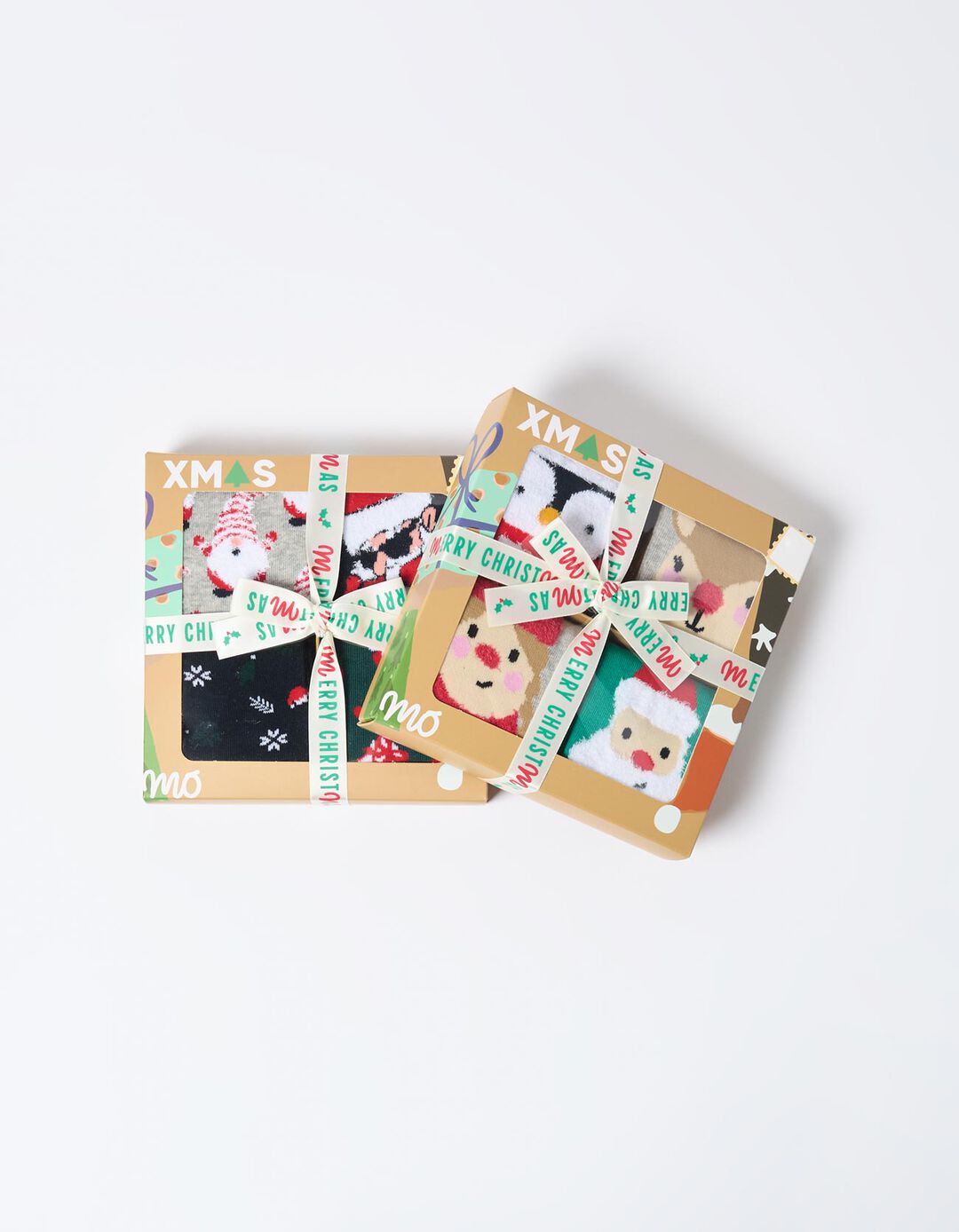 Pack 4 Pares de Meias de Natal, Homem, Azul Escuro