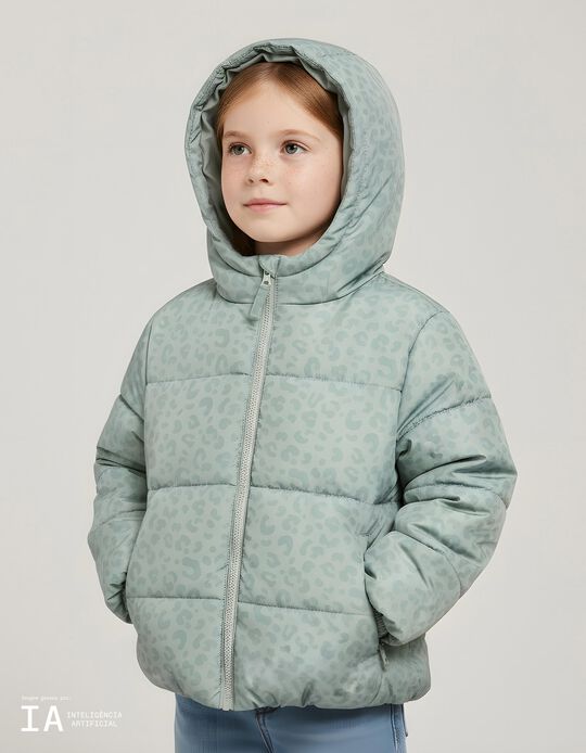 Comprar Online Casaco Acolchoado Capuz, Menina, Verde