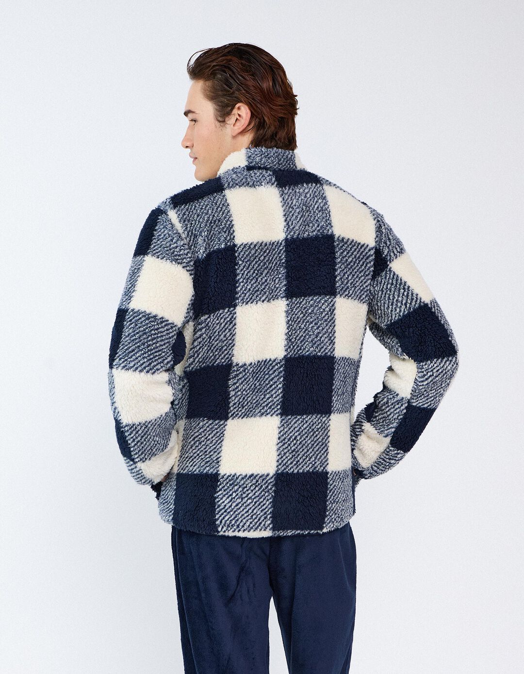 Casaco Sherpa, Homem, Azul Escuro