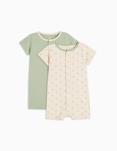 2 Pyjamas-Bodysuit Pack, Baby Boys, Multicolour