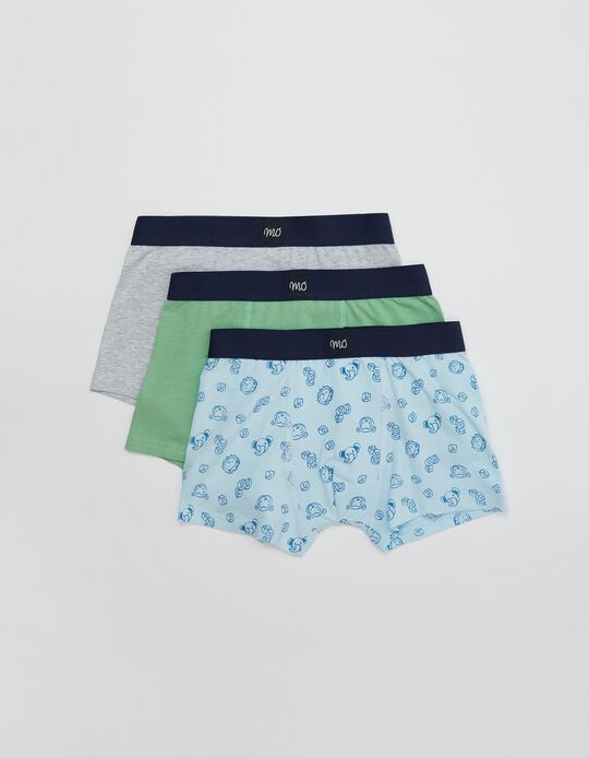 3 Boxer Shorts, Boys, Multicolour