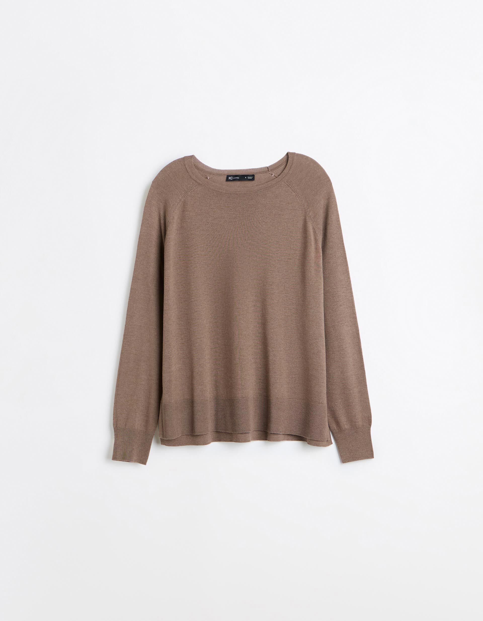 Comprar Online Sweater De Manga Comprida, Mulher, Castanho Claro
