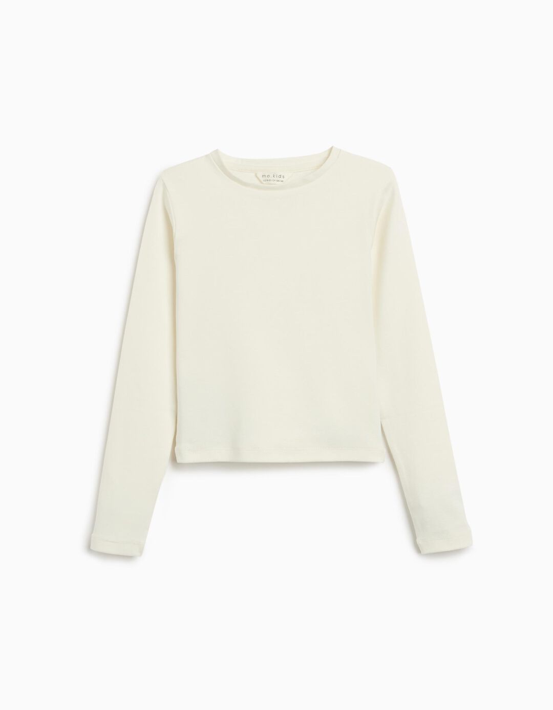 T-shirt Manga Comprida, Menina, Branco