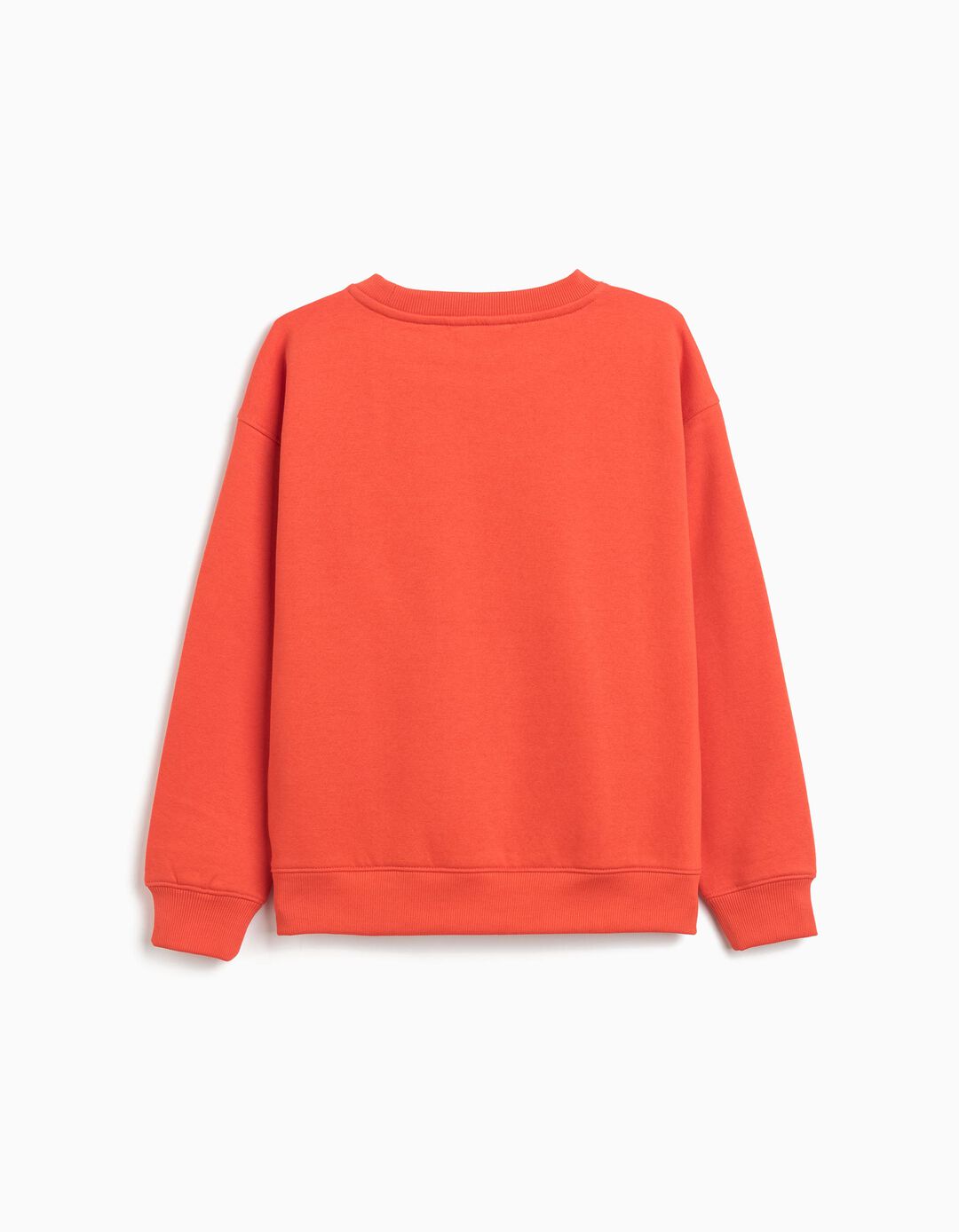 Sweatshirt de Felpa, Menino, Laranja Escuro