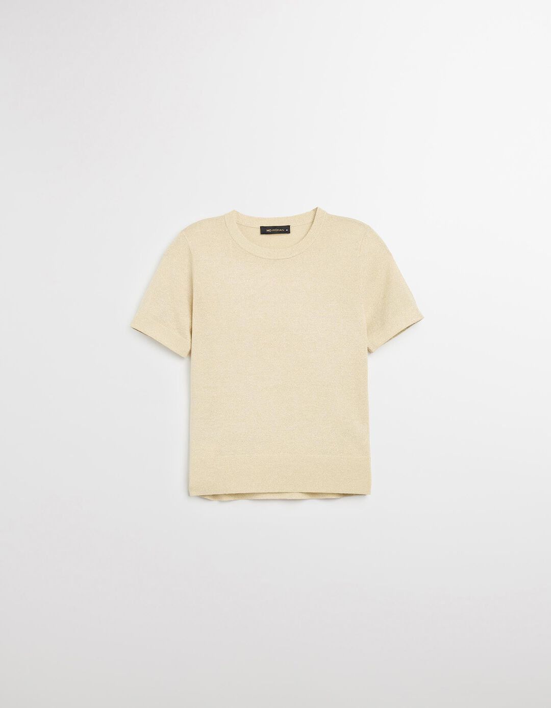 T-shirt Lurex, Mulher, Dourado