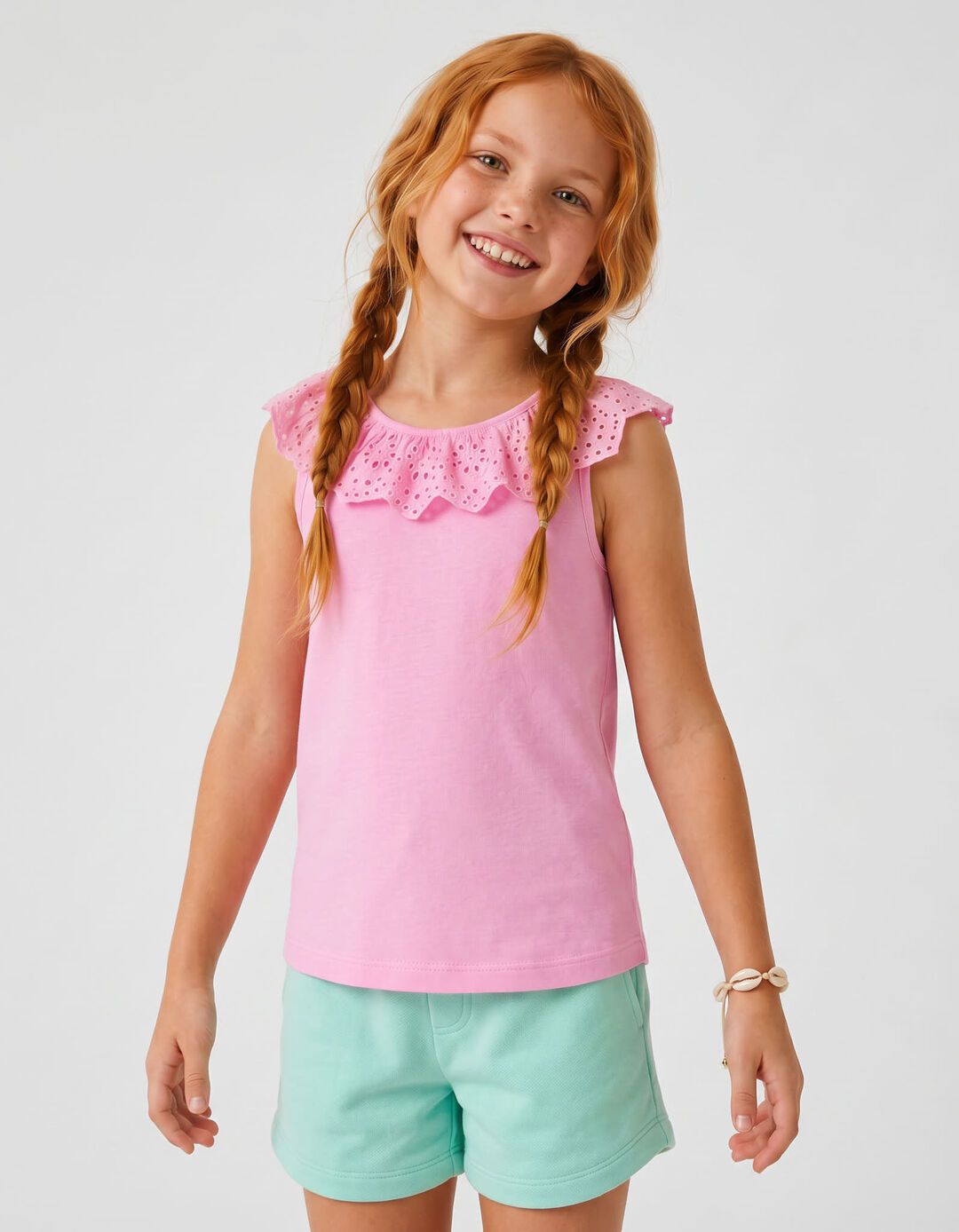 Top, Menina, Rosa