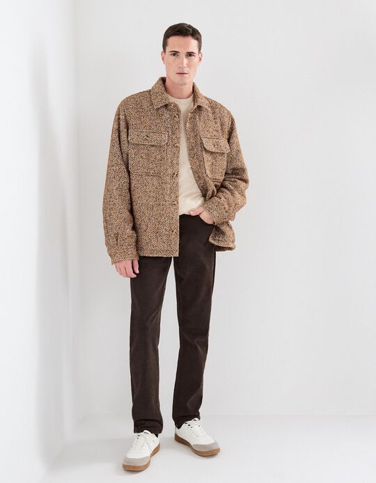 Comprar Online Cal&ccedil;as 'Slim Fit', Homem, Castanho