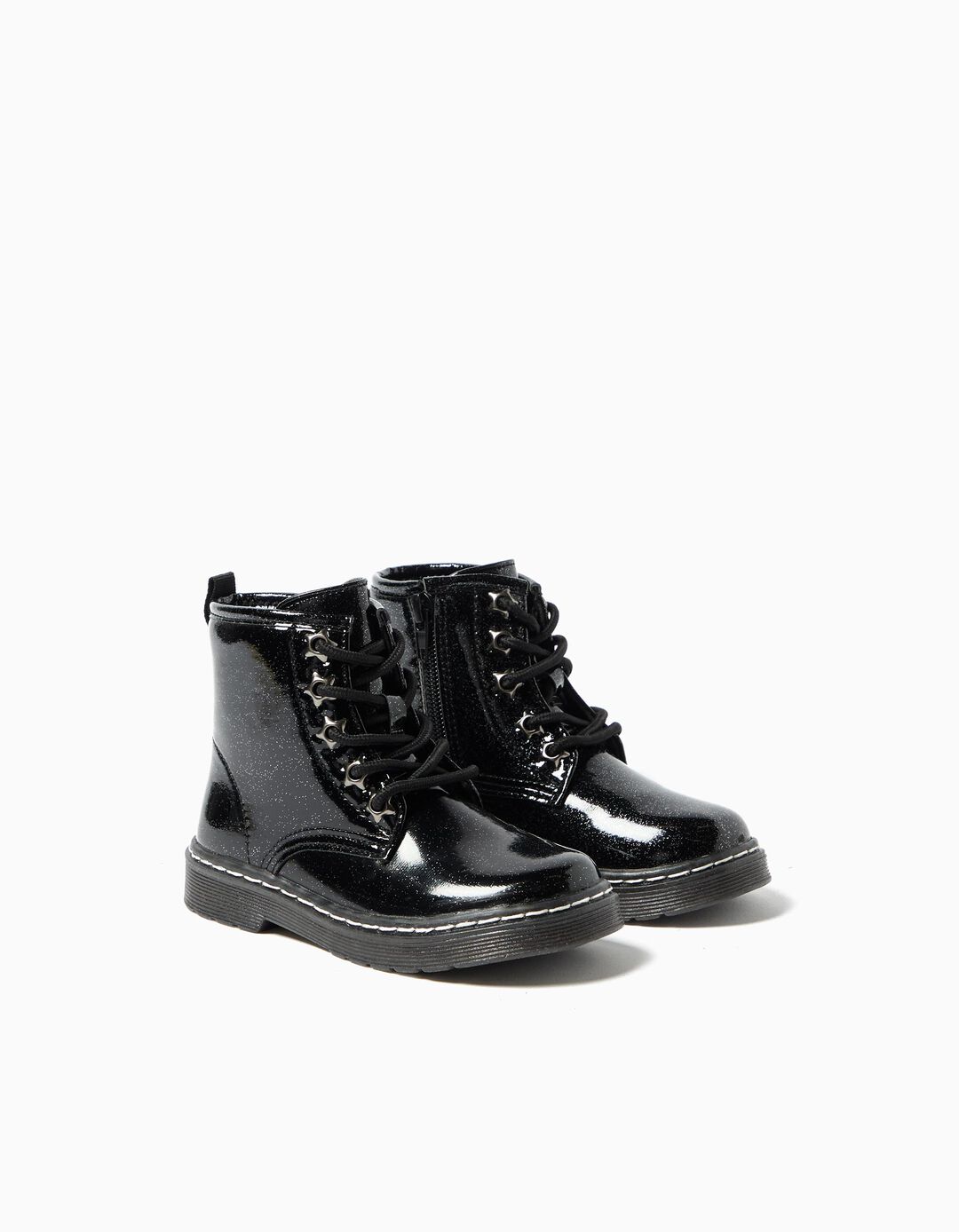 Botas Glitter, Menina, Preto 