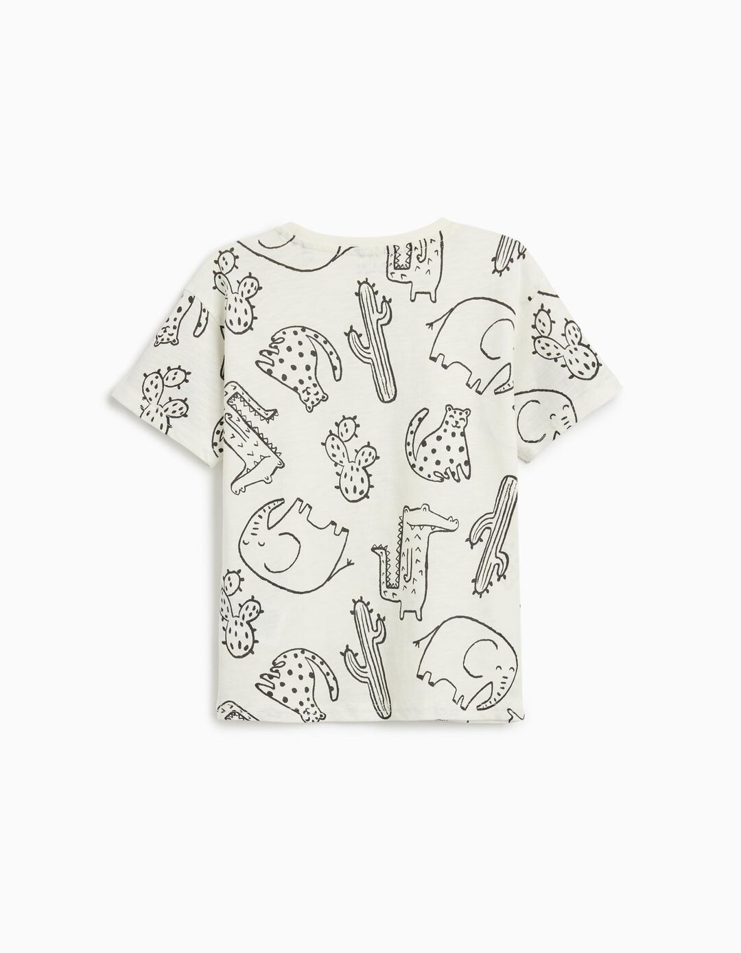 T-shirt Estampado, Menino, Branco