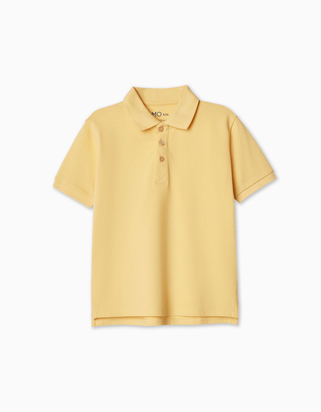 Short Sleeve Polo, Boy, Light Yellow
