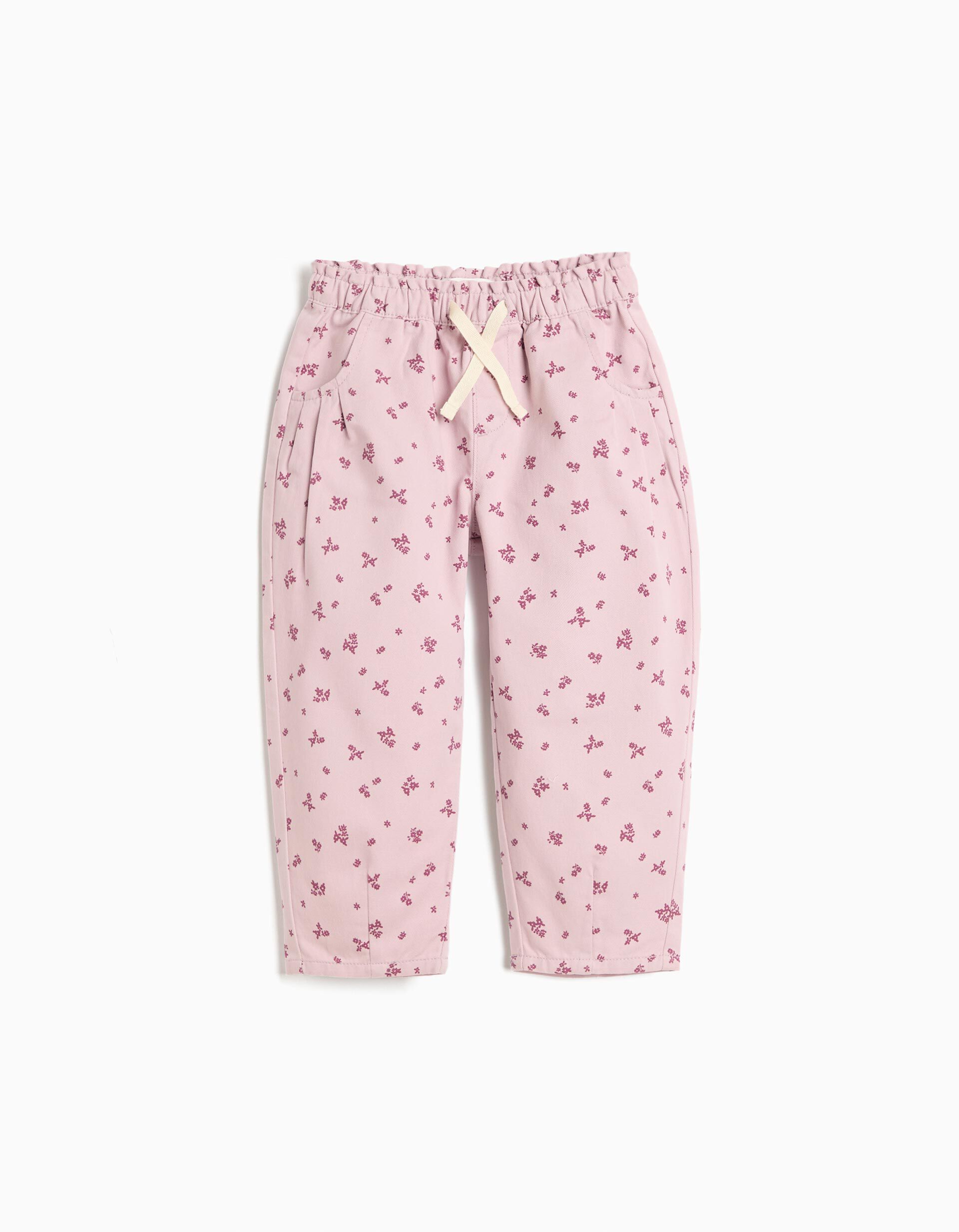 Comprar Online Cal&ccedil;as Paperbag Estampadas, Menina, Rosa Claro