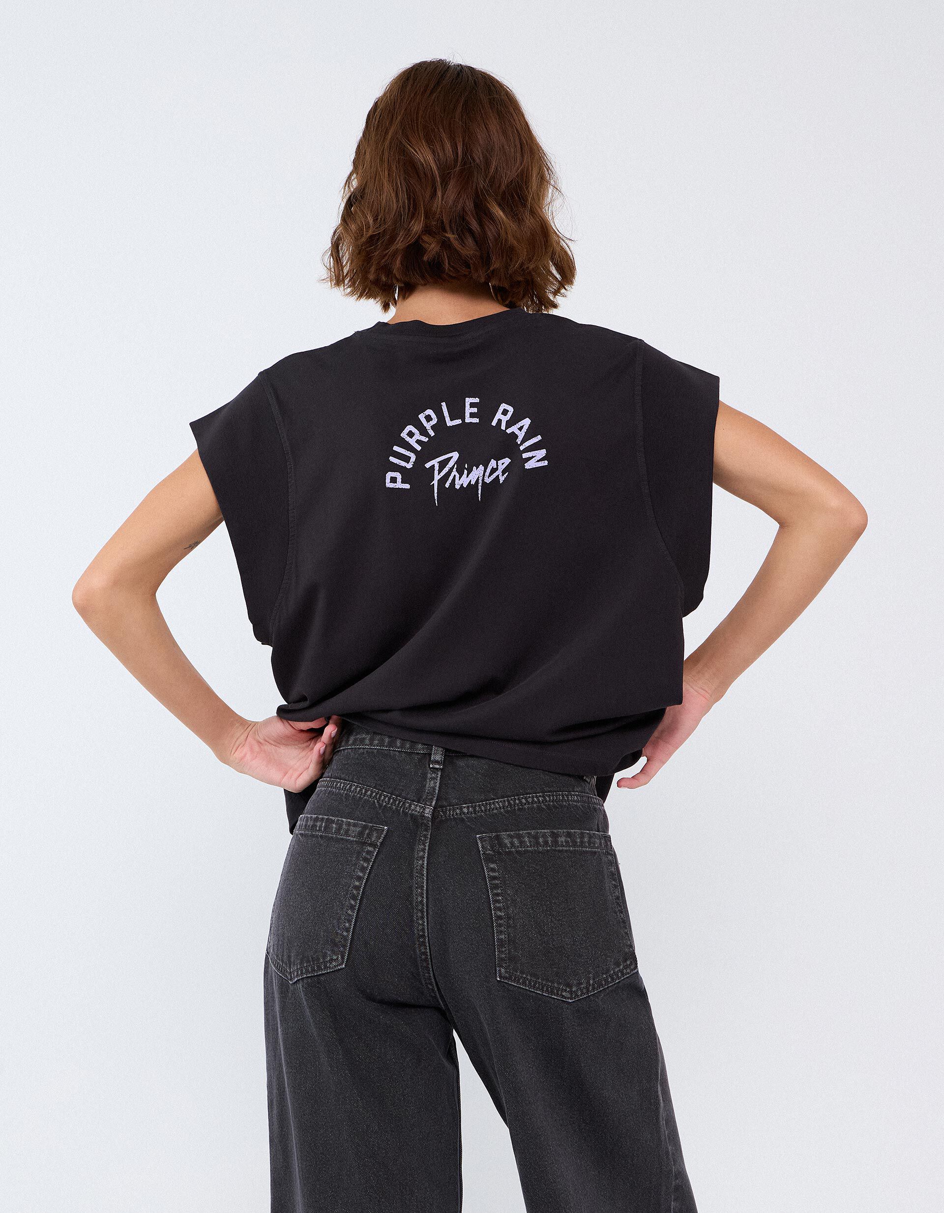 Comprar Online T-shirt 'Purple Rain', Mulher, Cinzento Escuro