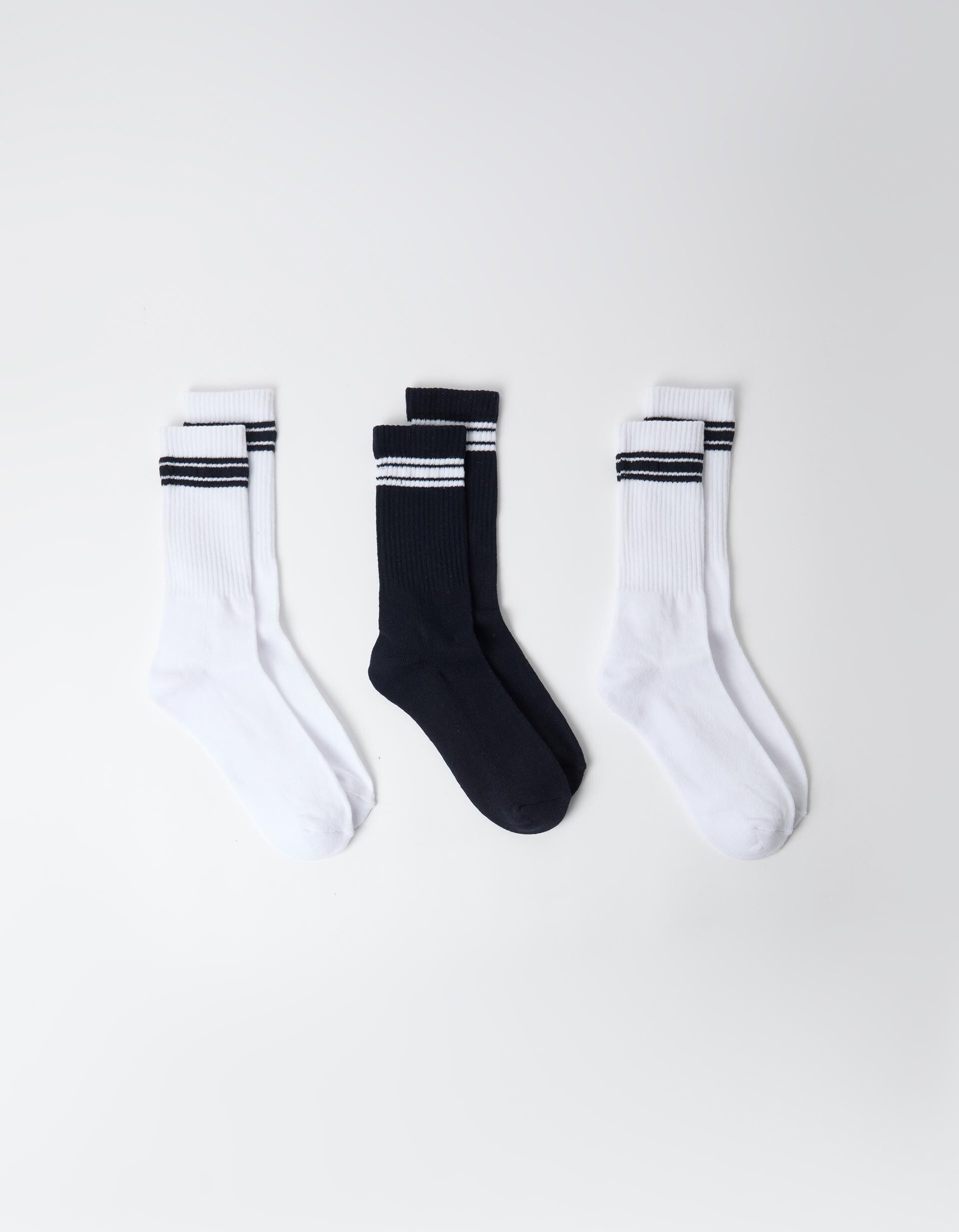 Comprar Online Pack 3 Meias Desportivas, Homem, Branco