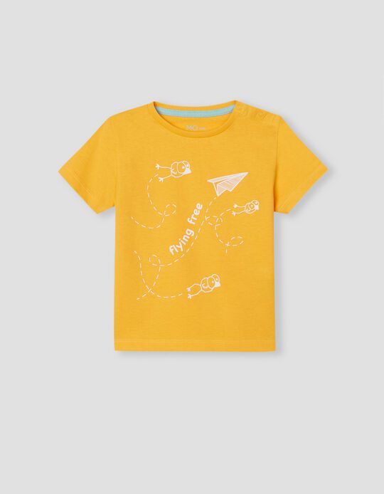 T-Shirt, Baby Boys, Yellow
