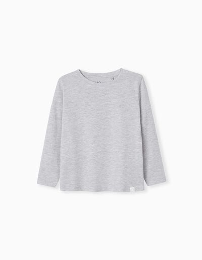 Long Sleeve T-shirt, Girls, Light Grey