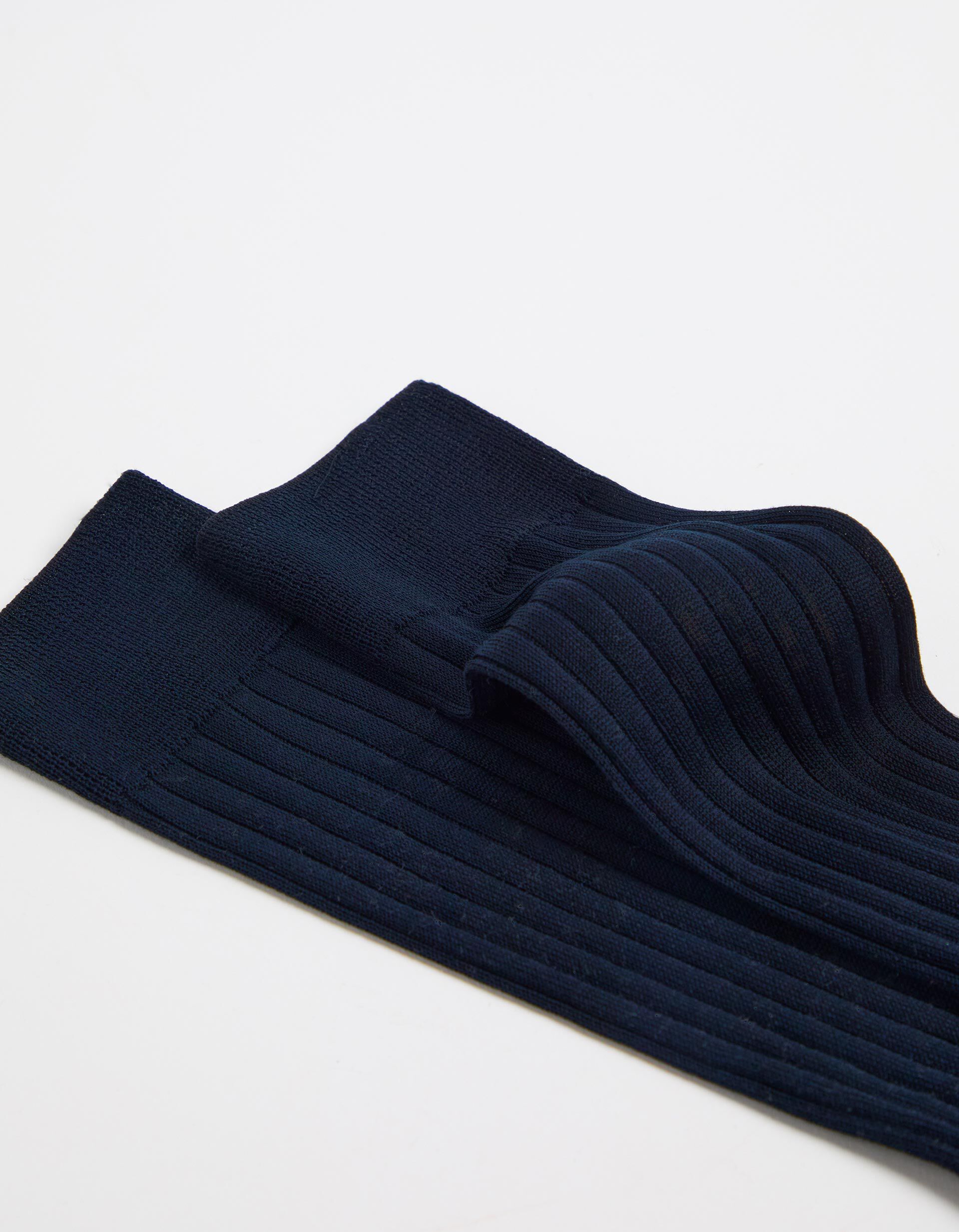 Comprar Online Meias Caneladas, Homem, Azul Escuro