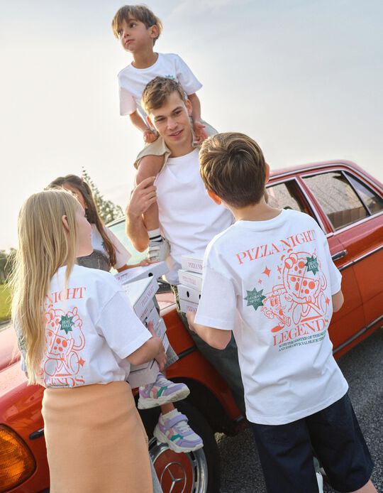 Comprar Online T-shirt Dia do Pai, Crian&ccedil;a, Branco