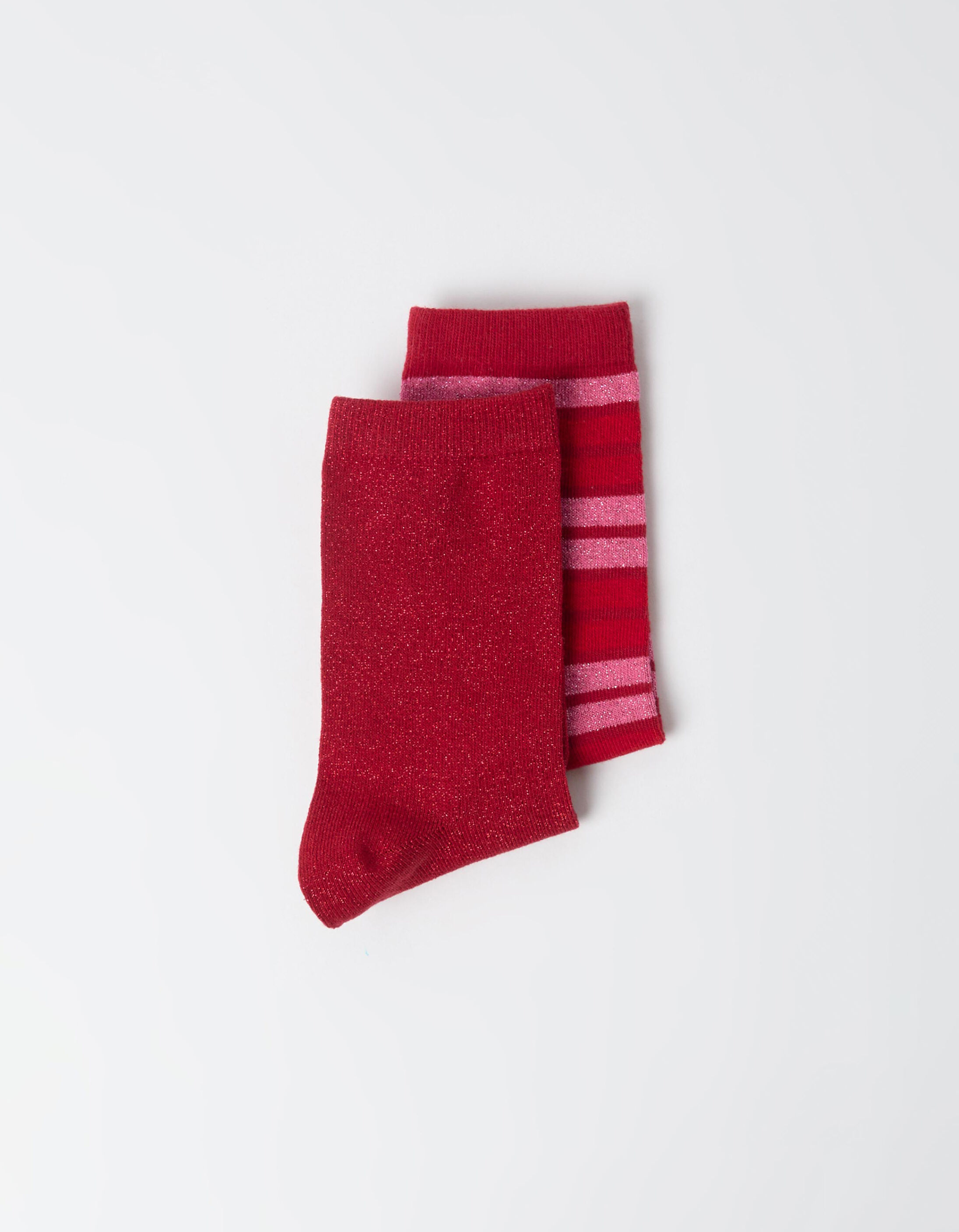 Comprar Online Pack 2 Pares De Meias, Mulher, Vermelho Escuro