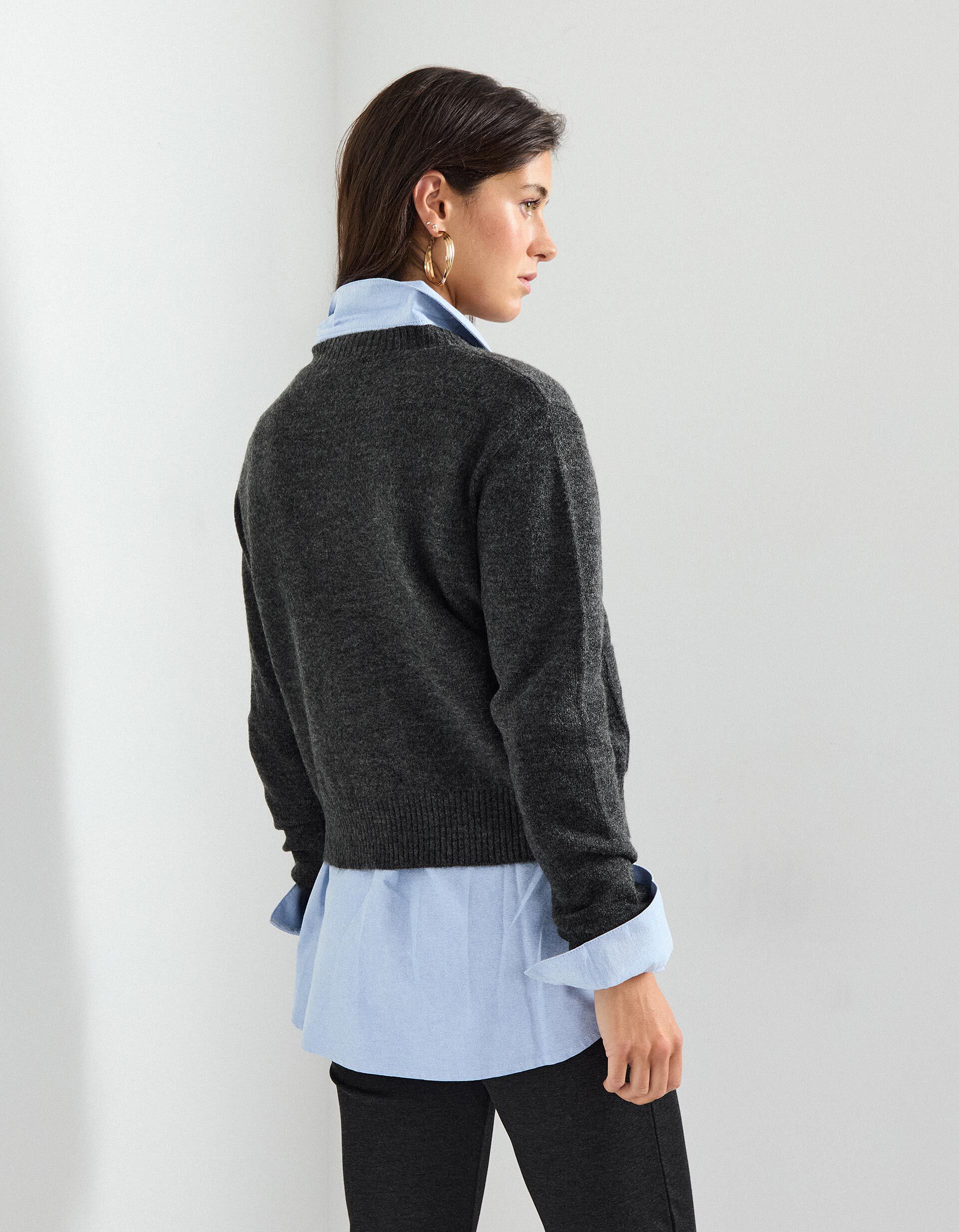 Comprar Online Casaco de Malha, Mulher, Cinzento Escuro