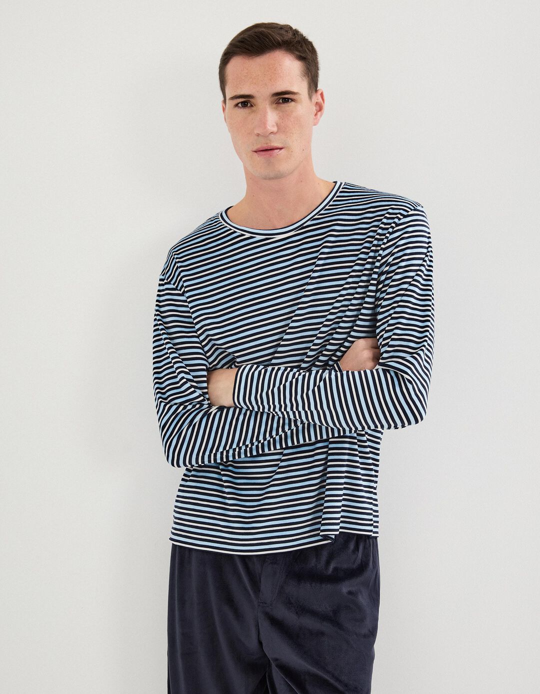 Pijama Polar, Homem, Azul Escuro