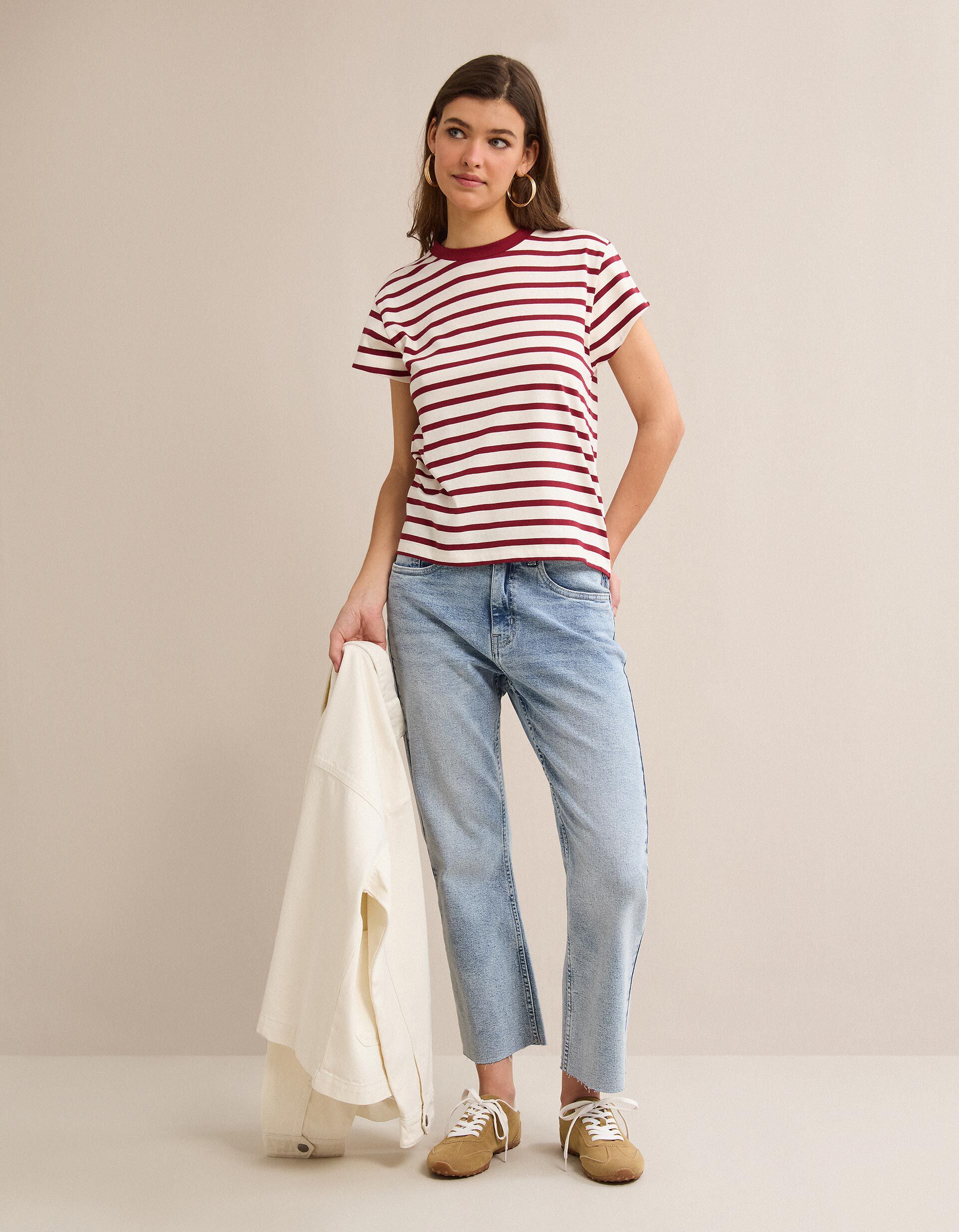 Comprar Online Cal&ccedil;as de Ganga 'Cropped Flare', Mulher, Azul Claro