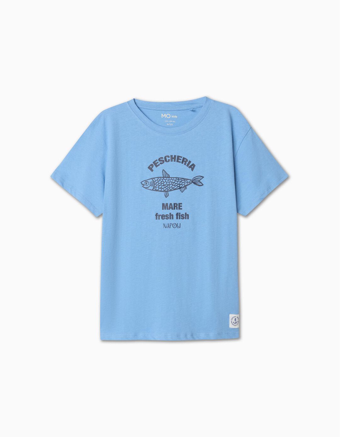 T-shirt, Menino, Azul Claro