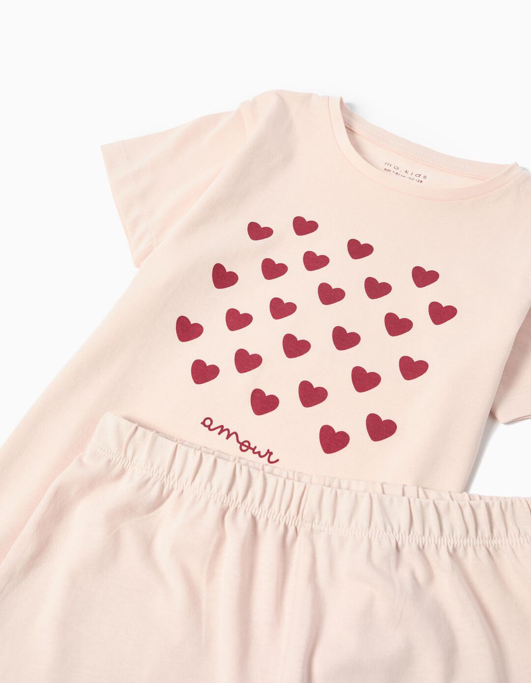 Pijama Jersey, Menina, Rosa Claro 