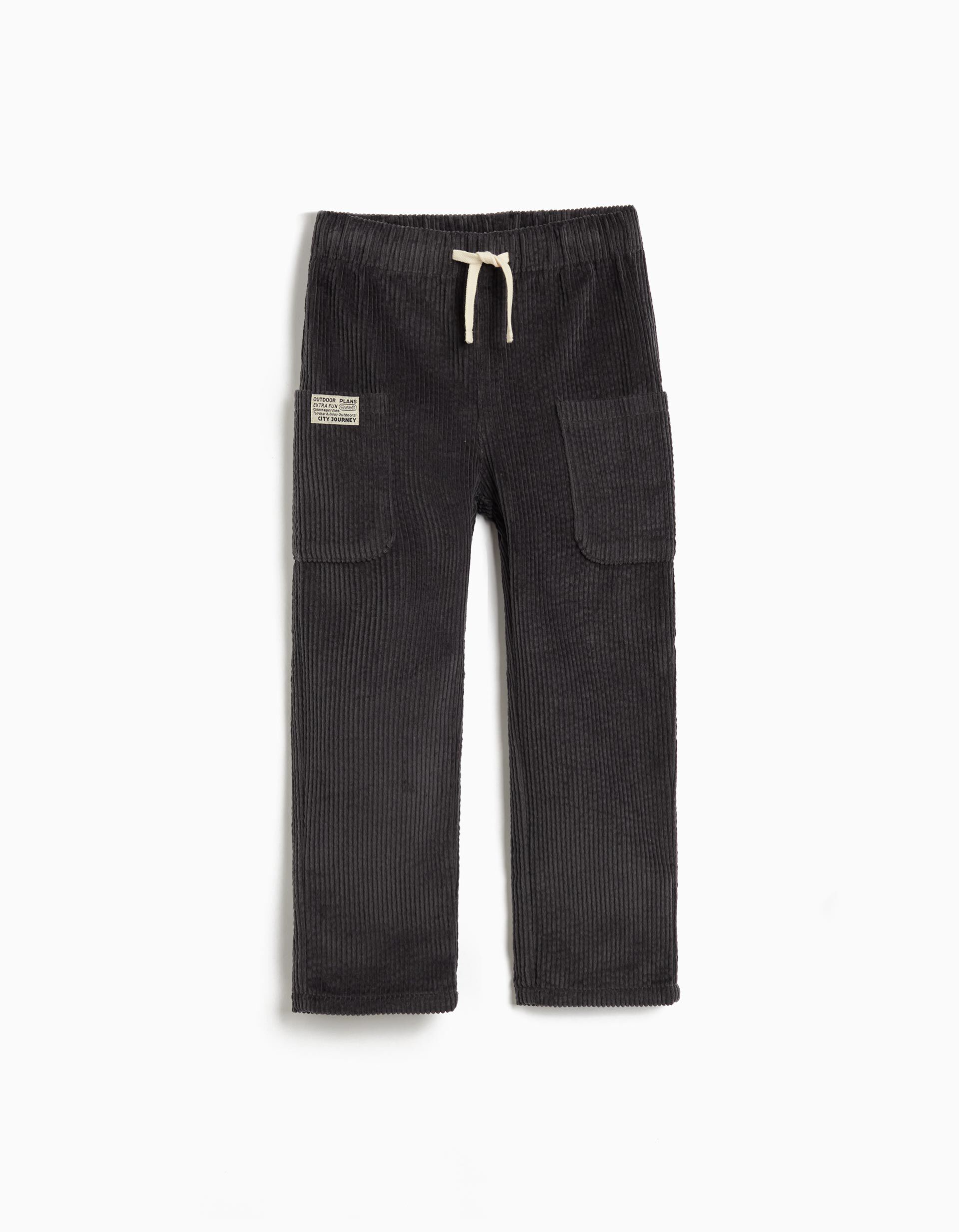 Comprar Online Cal&ccedil;as Cargo de Bombazine, Menino, Cinzento Escuro 