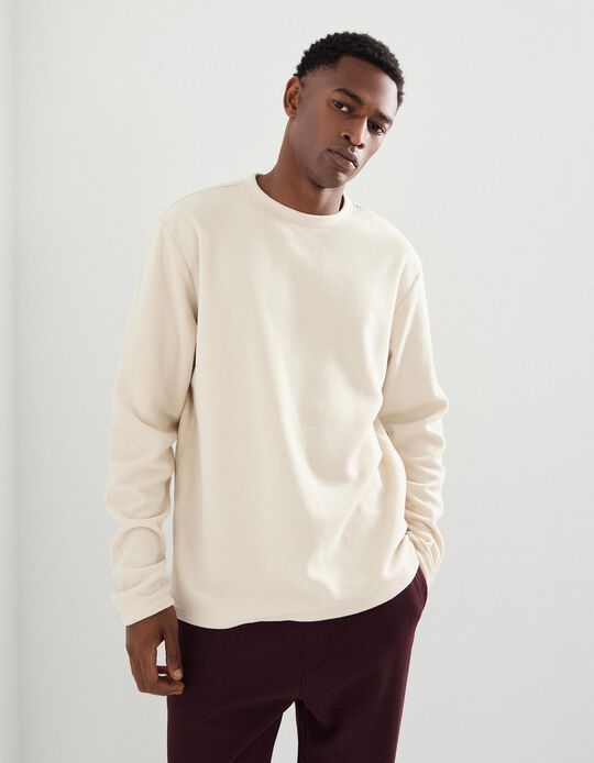 Comprar Online Camisola Polar, Homem, Bege
