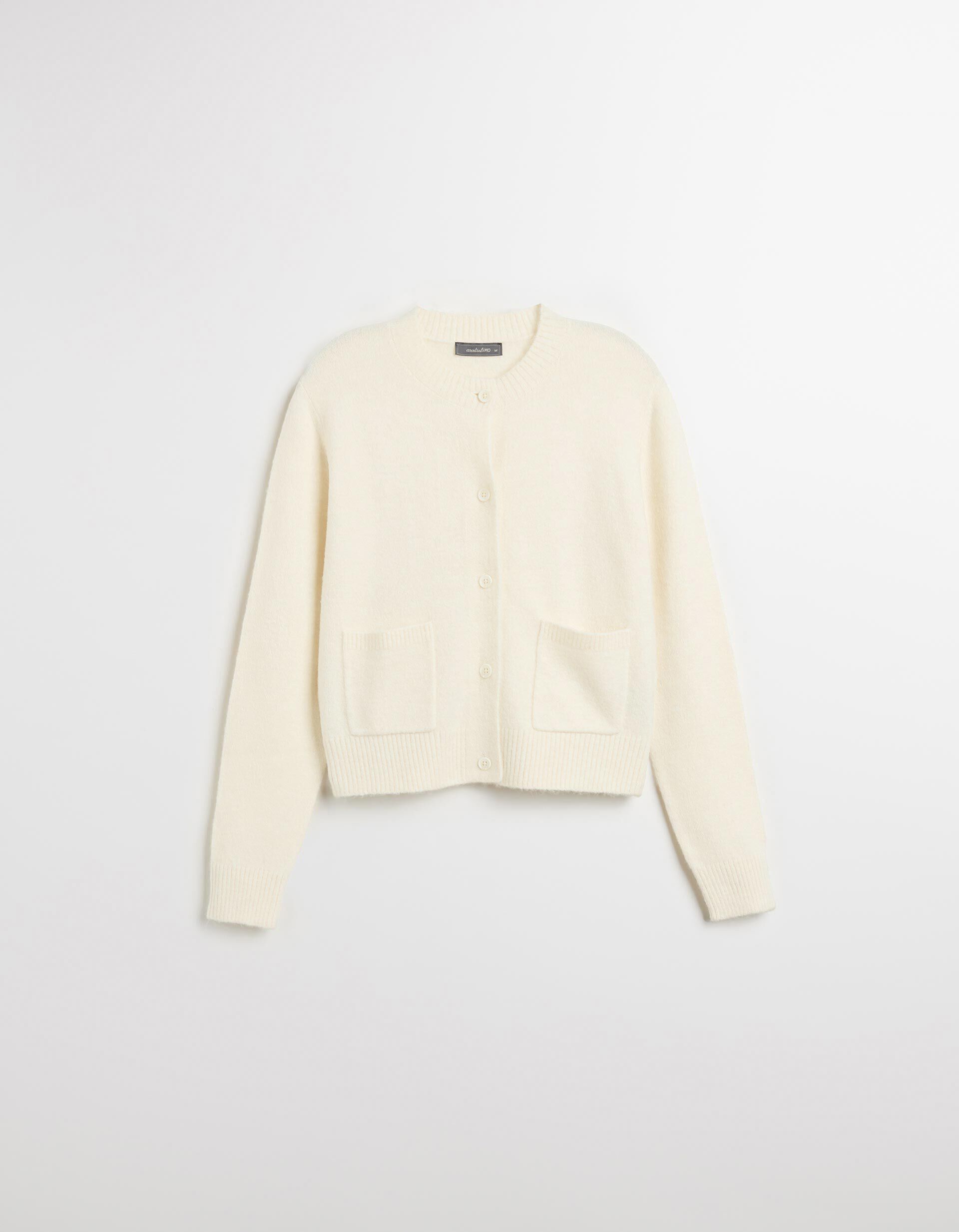 Comprar Online Casaco de Malha, Mulher, Bege Claro