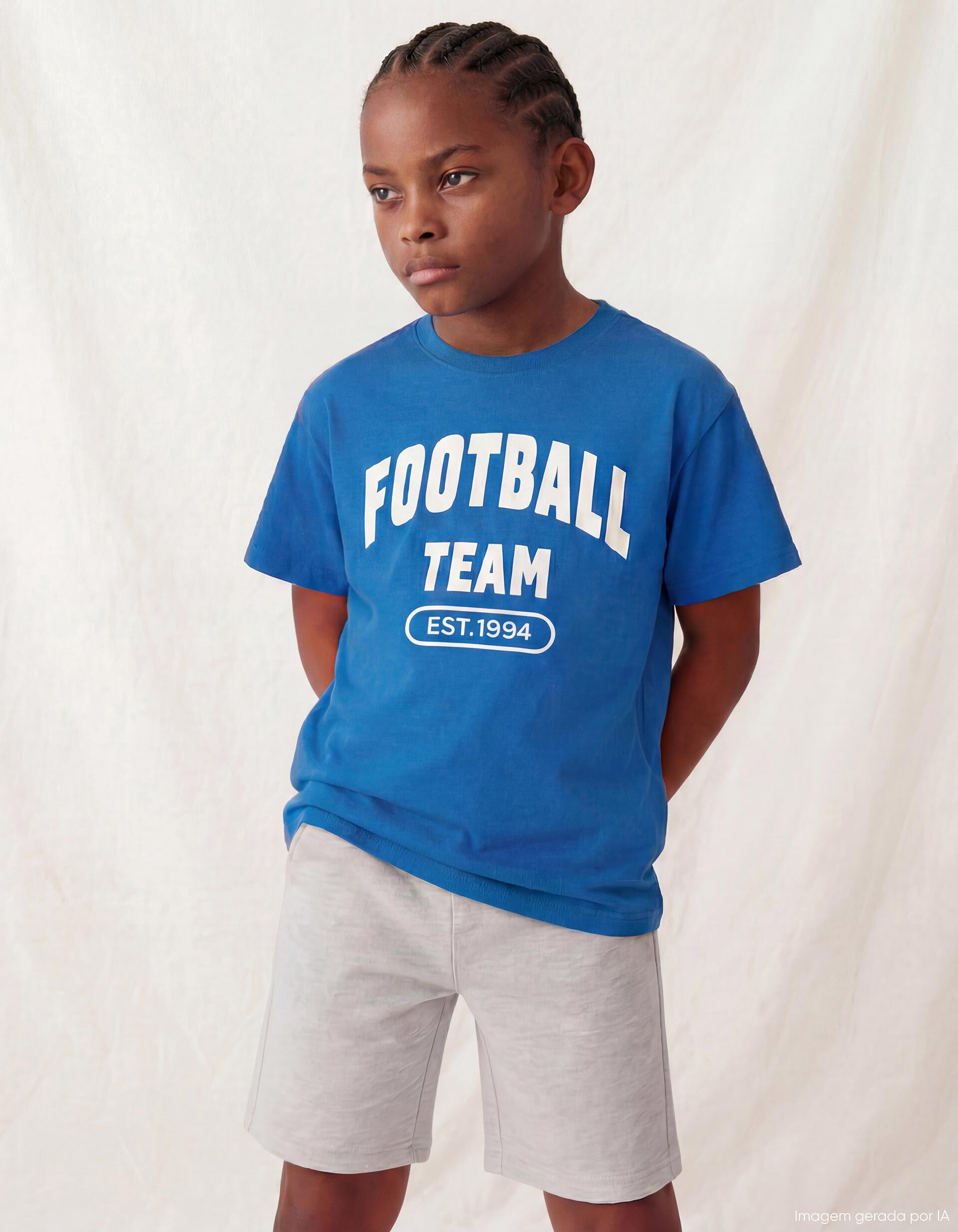 Comprar Online T-shirt Estampada, Menino, Azul