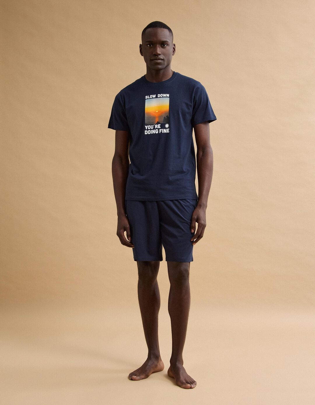 Pijama, Homem, Azul Escuro