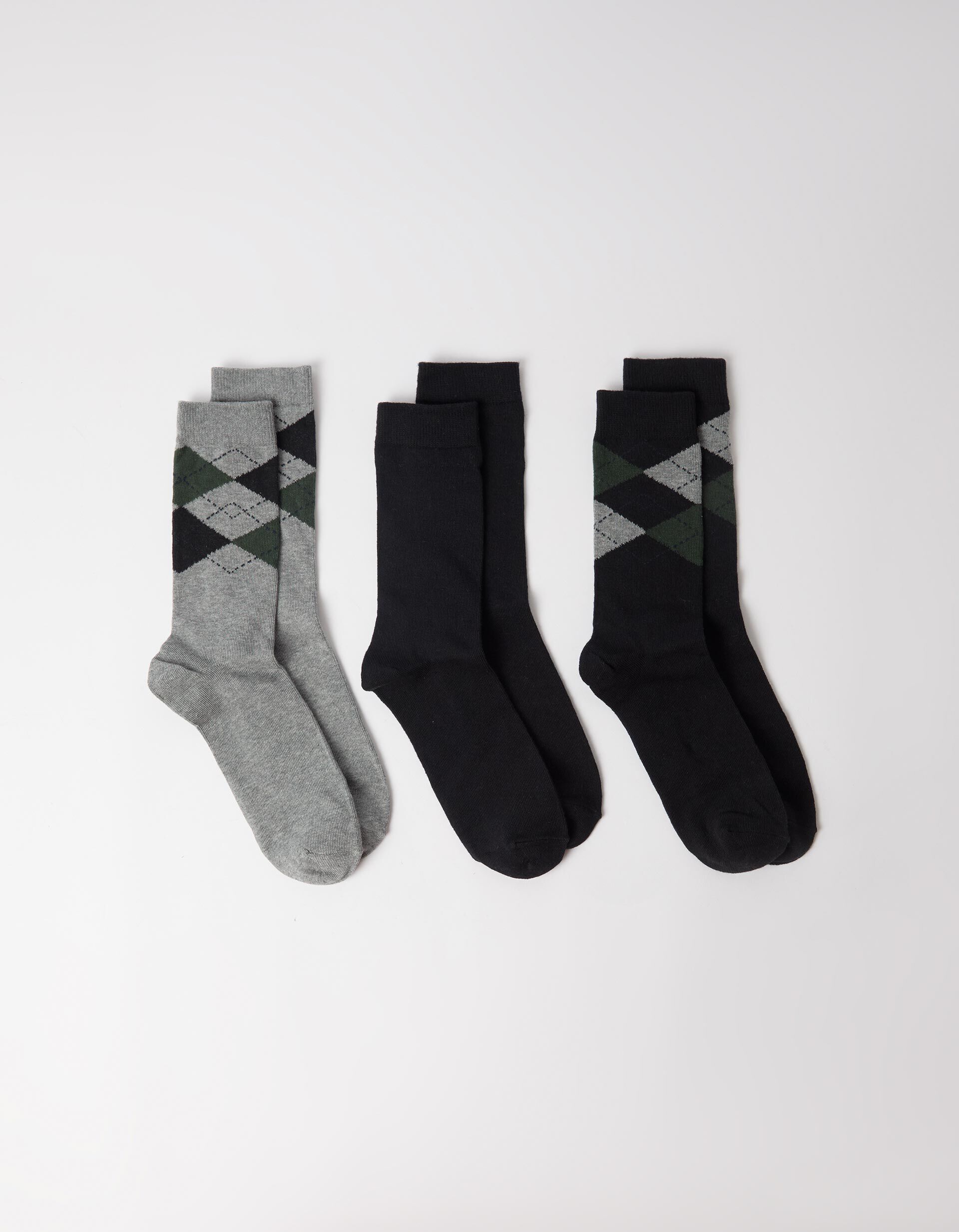 Comprar Online Pack 3 Pares De Meias, Homem, Preto