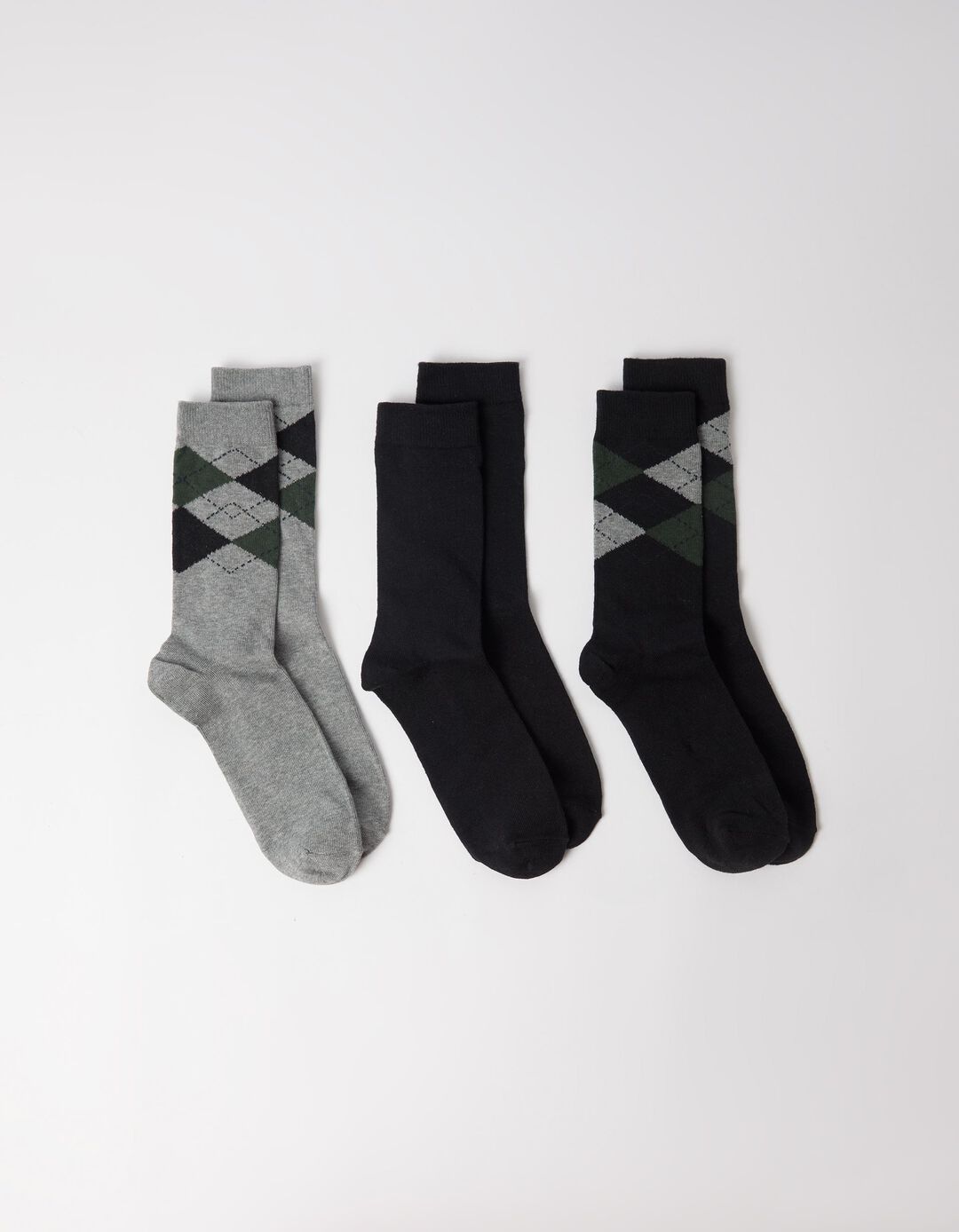 Pack 3 Pares De Meias, Homem, Preto