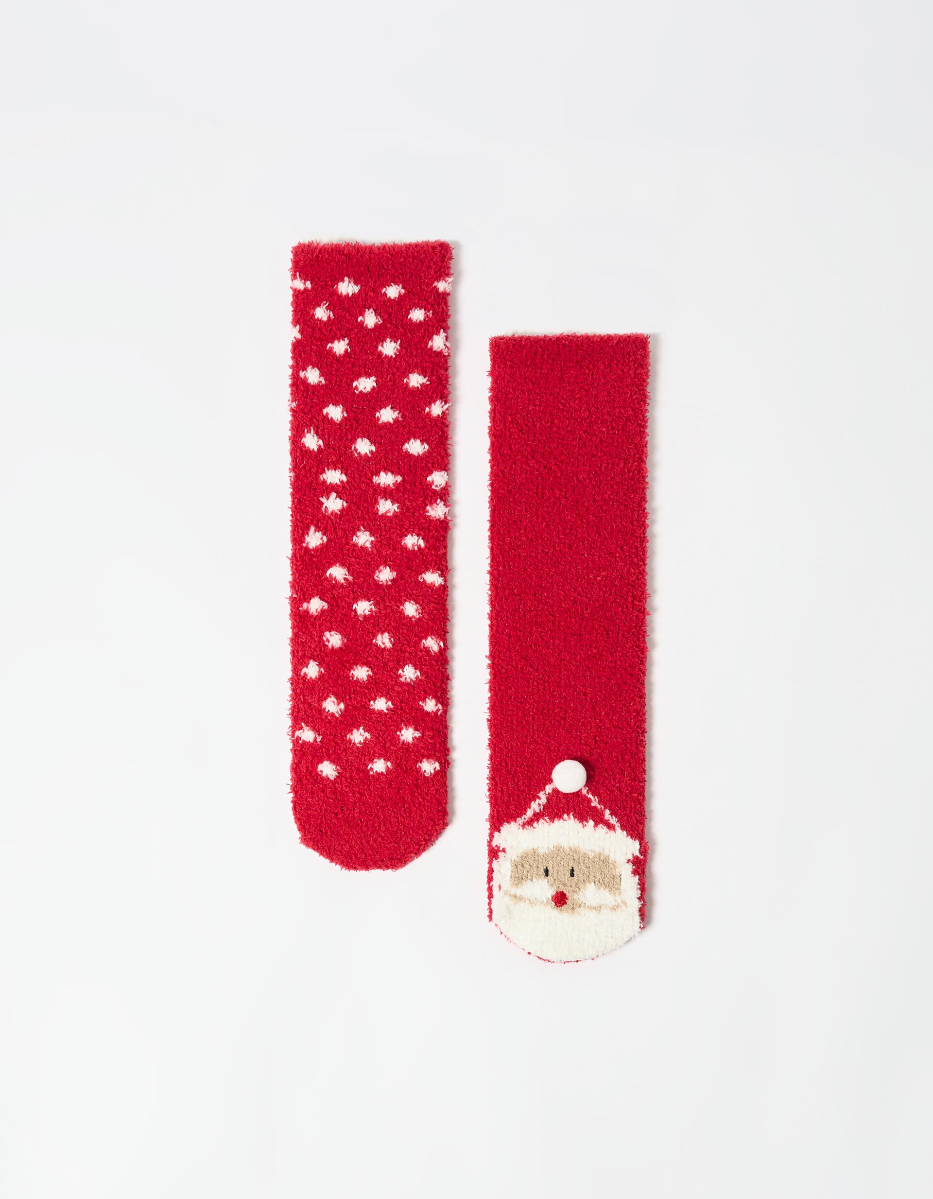 Comprar Online Pack 2 Pares Meias Natal, Menino, Vermelho Escuro