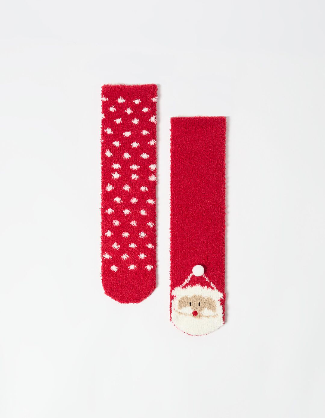 Pack 2 Pares Meias Natal, Menino, Vermelho Escuro