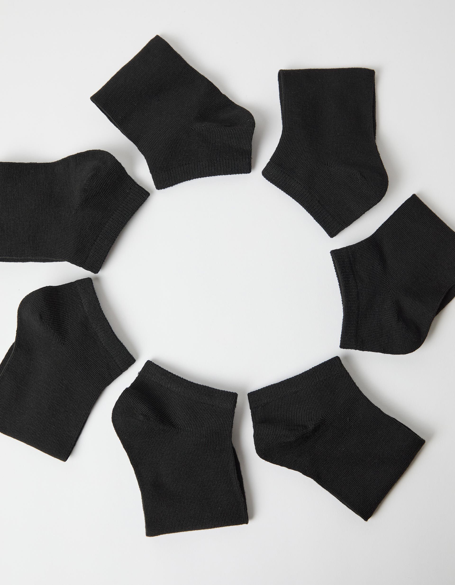 Comprar Online Pack 7 Pares de Meias Tornozelo, Homem, Preto