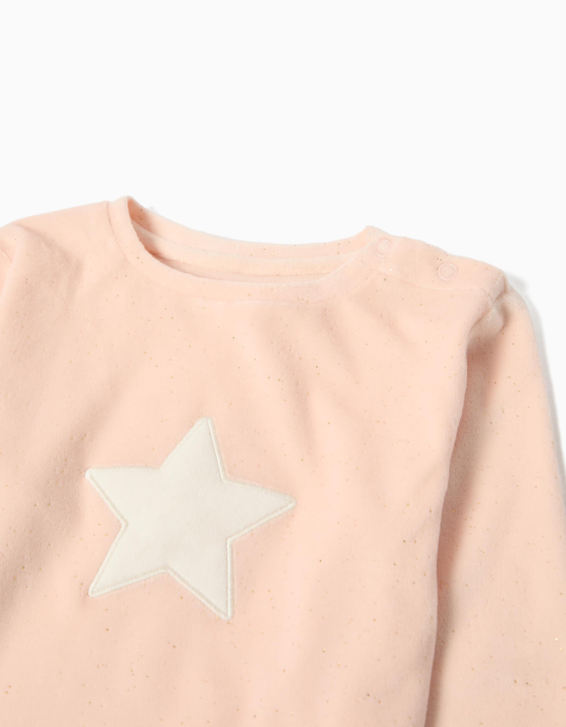 Comprar Online Pijama Veludo, Menina, Rosa Claro