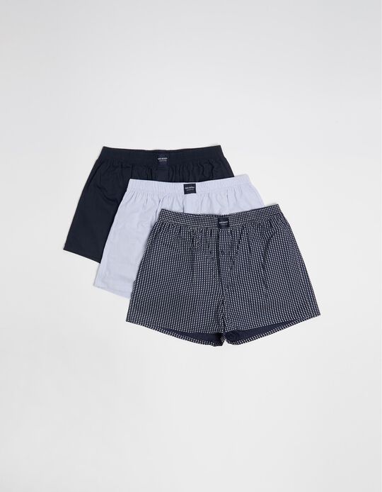 Comprar Online Pack 3 Boxers, Homem, Azul