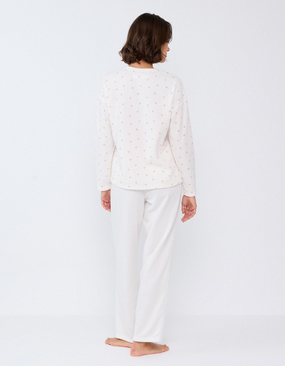 Pijama Polar, Mulher, Branco