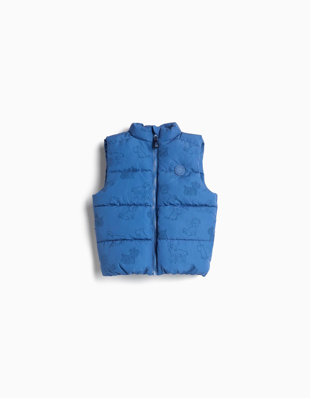 Colete Estampado, Menino, Azul