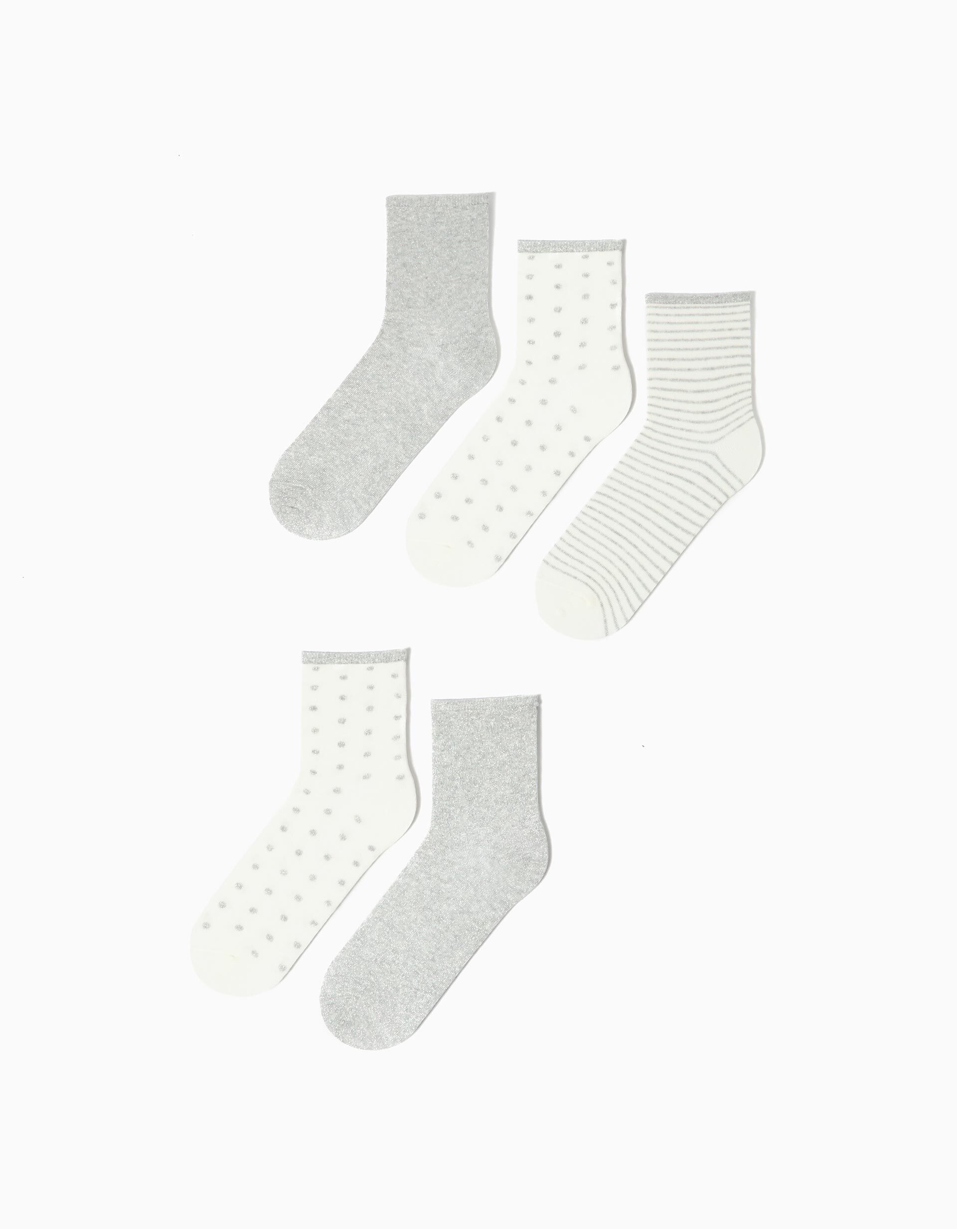 Comprar Online Pack 5 Pares de Meias, Menina, Multicolor