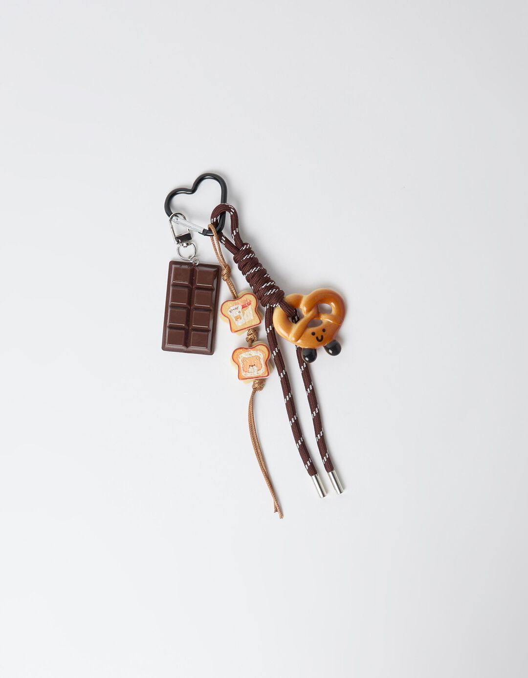 Porta-Chaves Charm Chocolate, Castanho