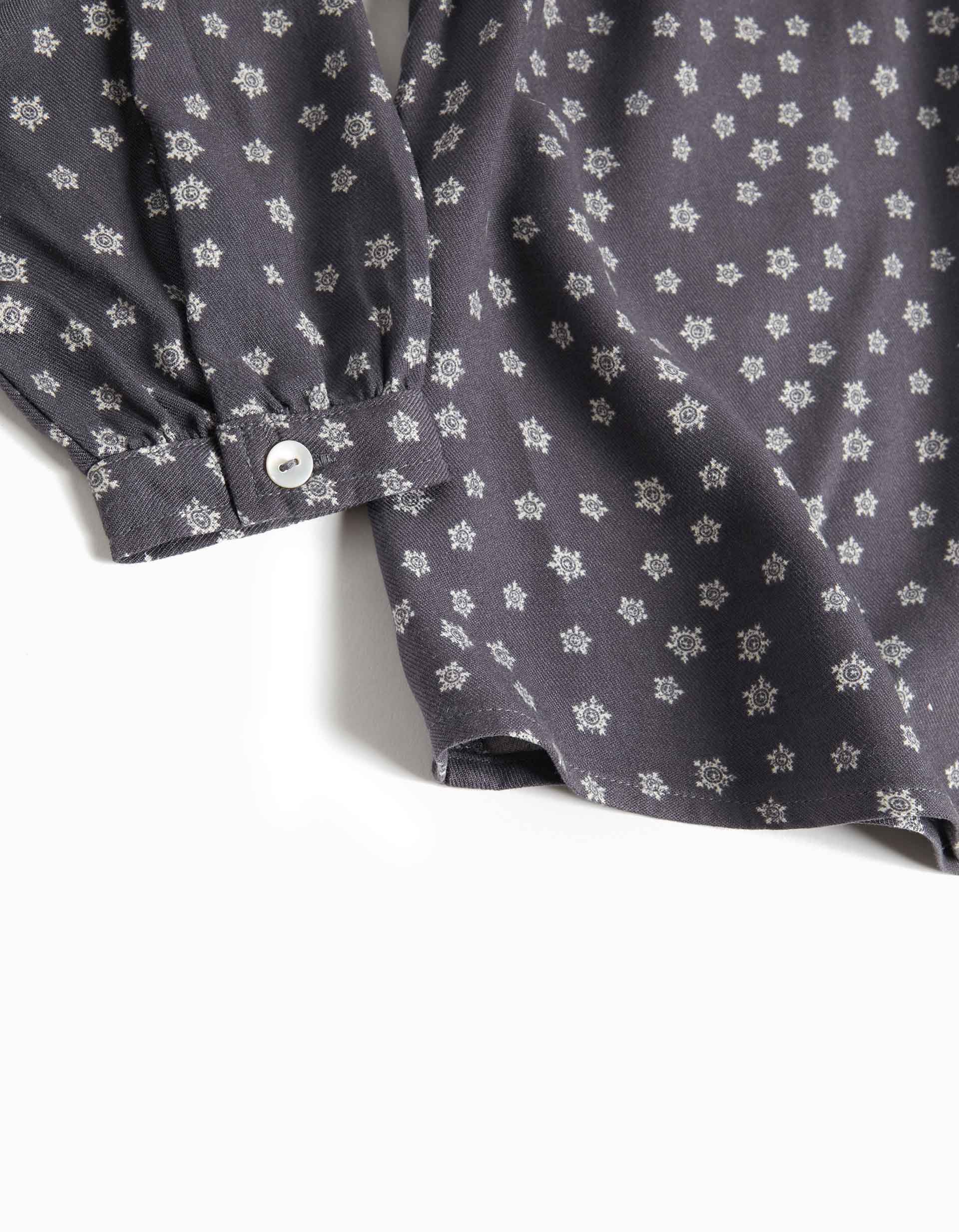 Comprar Online Printed Long Sleeve Blouse, Baby Girl, Dark Gray