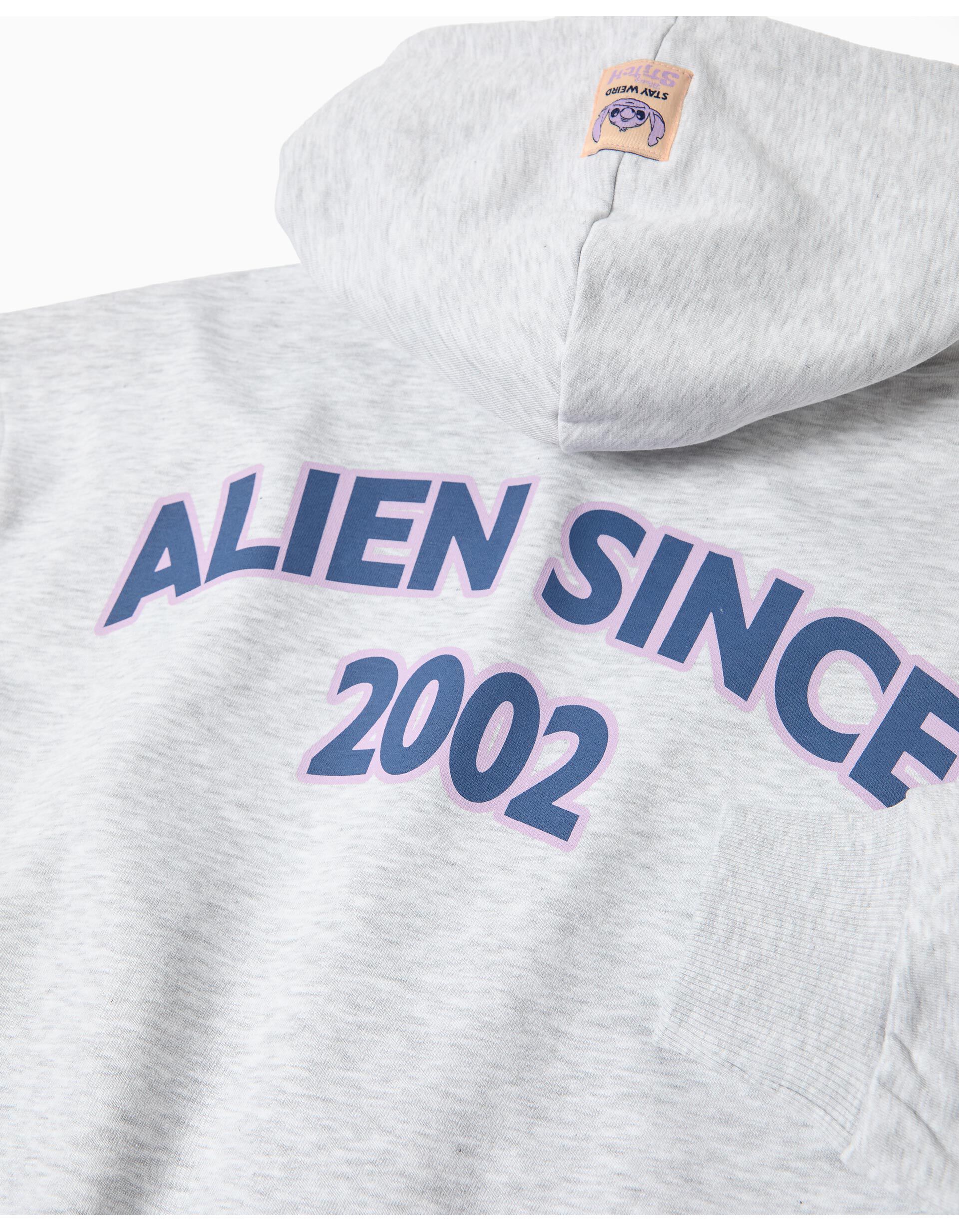 Comprar Online Sweatshirt Capuz 'Stitch' &copy;Disney, Menina, Cinzento Claro