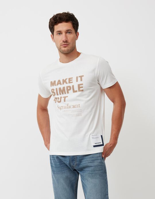 T-shirt, Men, Beige