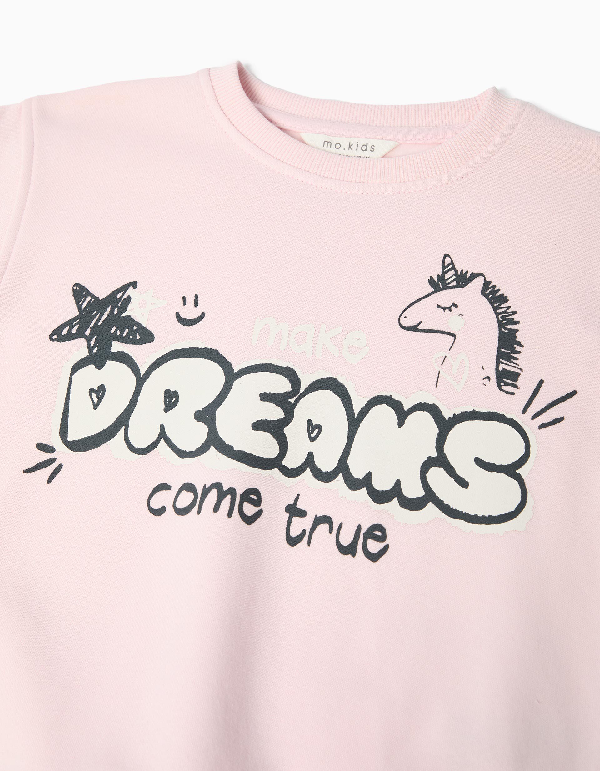Comprar Online Sweatshirt de Felpa, Menina, Rosa Claro