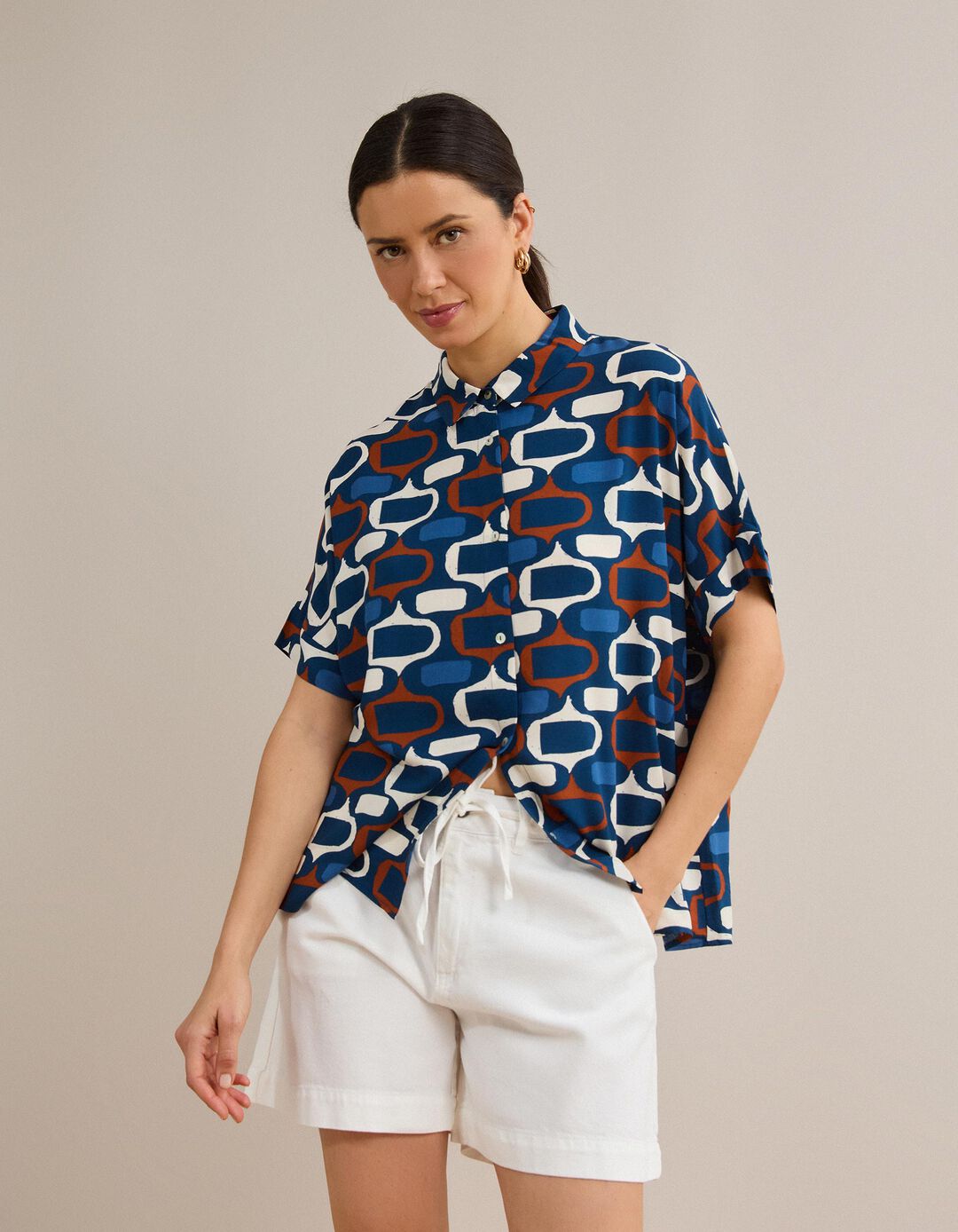 Camisa, Mulher, Azul